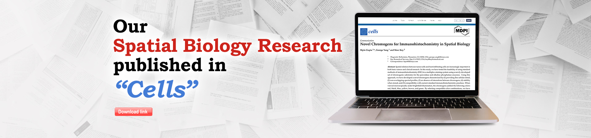 DBS Spatial Biology publishing Cells