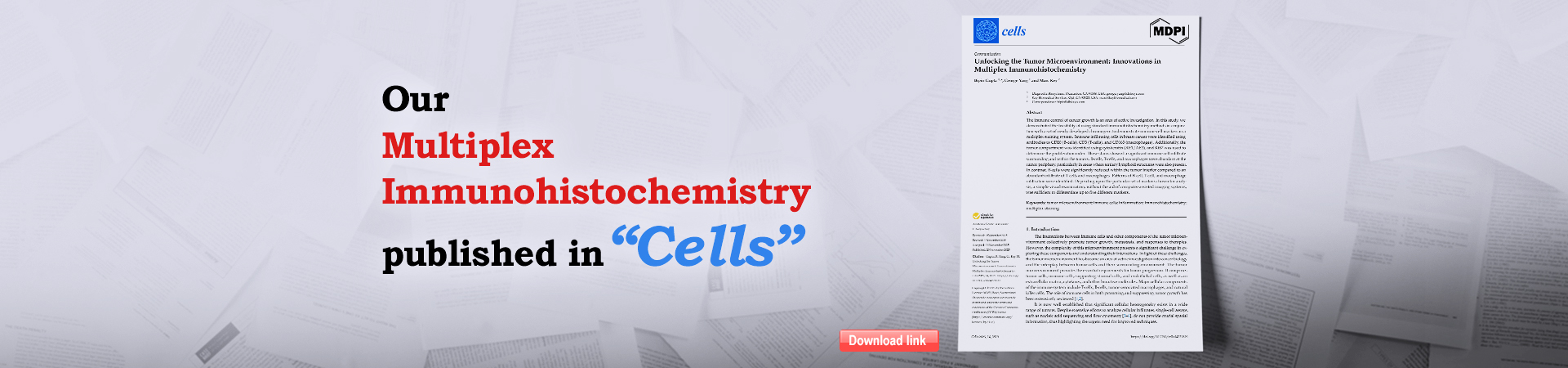 Multiplex Immunohistochemistry publishing Cells 2025
